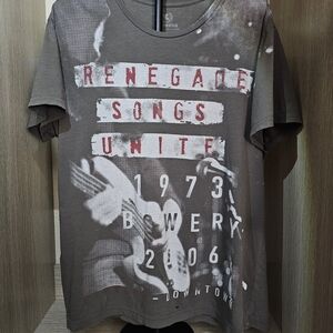 Express Renegade Songs Unite Graphic Tee - Gray